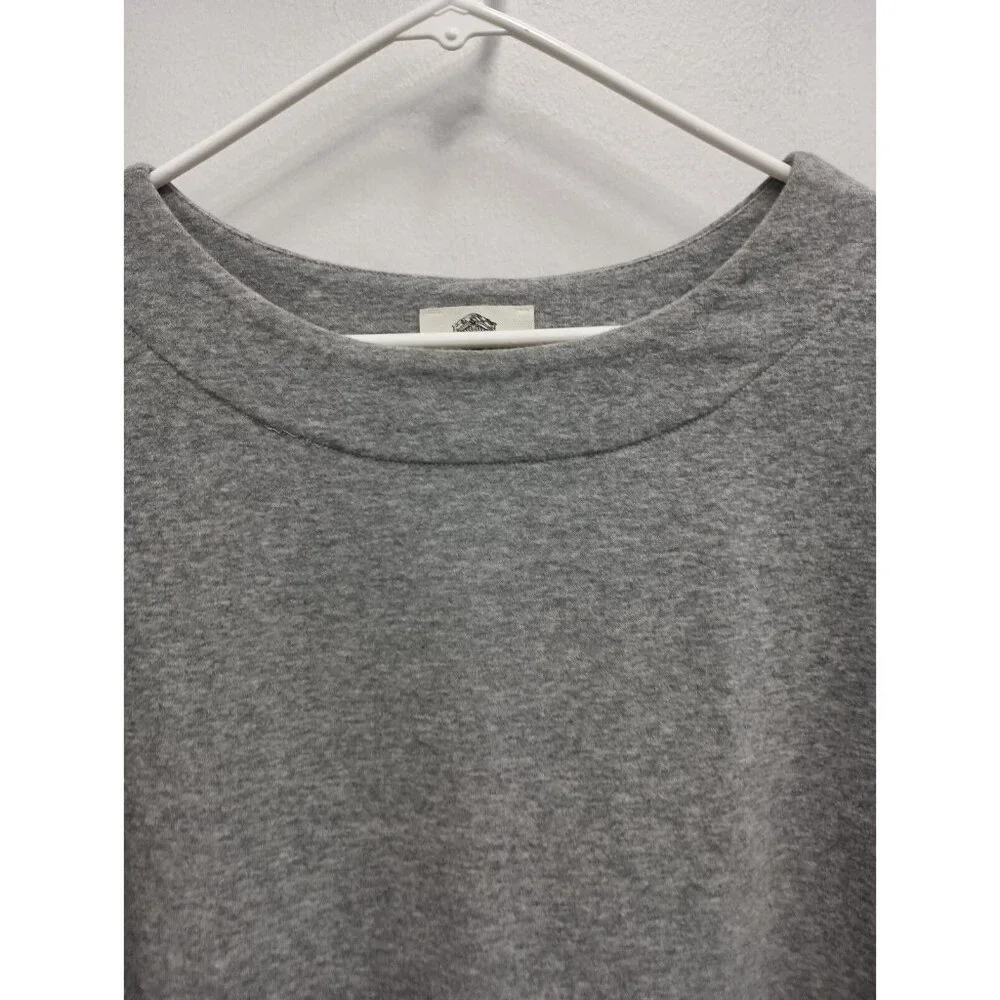 Anthropologie LIli's Closet Womens Top Large Gray‎ Striped Hem Pullover BOHO - Picture 2 of 11